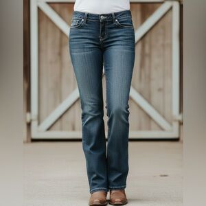 BKE Culture Women's Boot Cut Jeans in Deep Blue